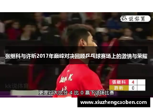 张继科与许昕2017年巅峰对决回顾乒乓球赛场上的激情与荣耀